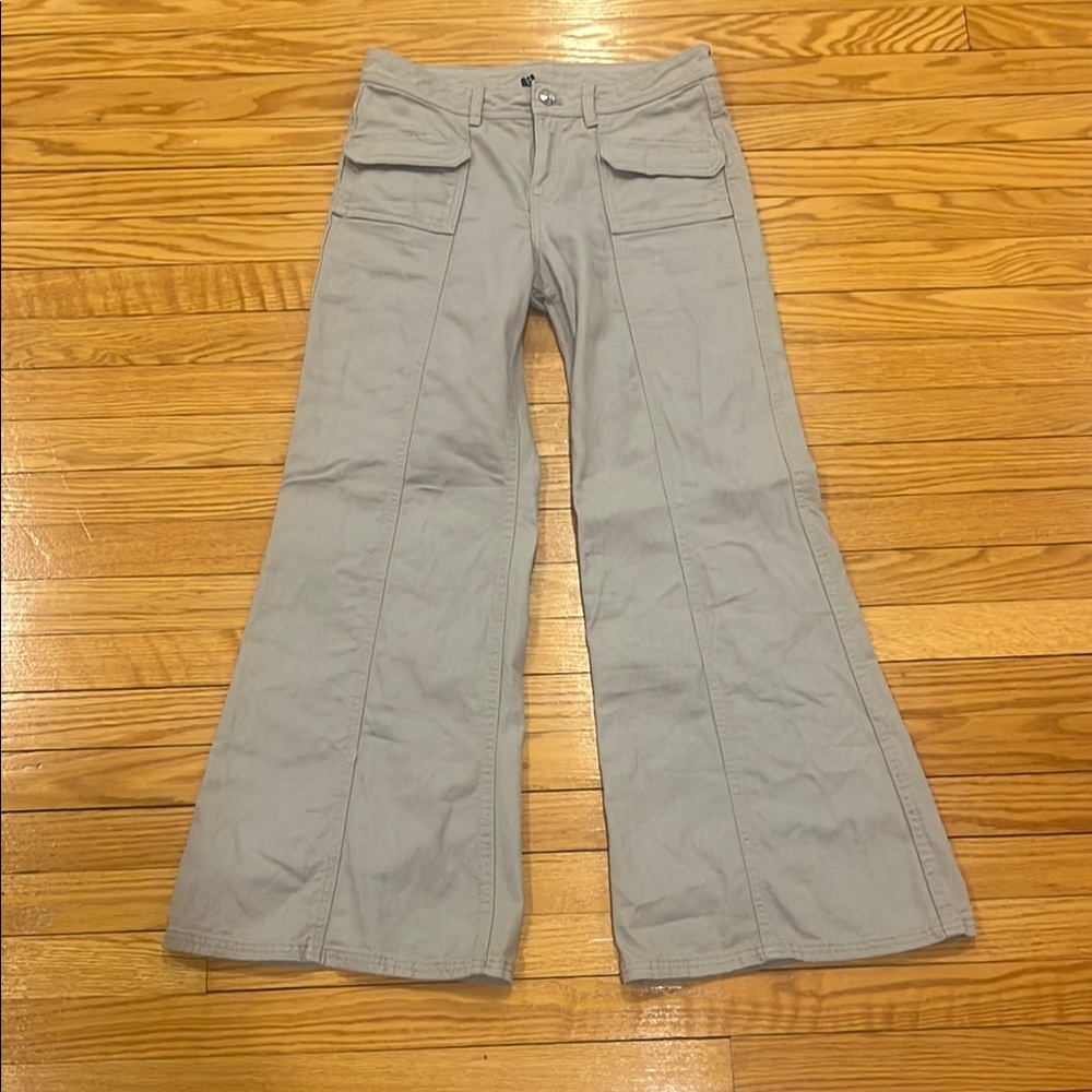 Women's Gray Flared Jeans